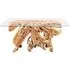 Teak Root Console Table - Brown, Glass