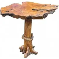 Teak Root High Bar Table - Brown