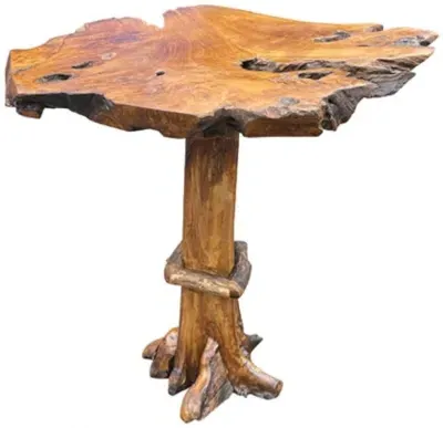 Teak Root High Bar Table - Brown image