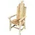 Teak Root King Armchair - Brown, Goat Skin