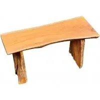 Teak Root Mini Bench - Brown