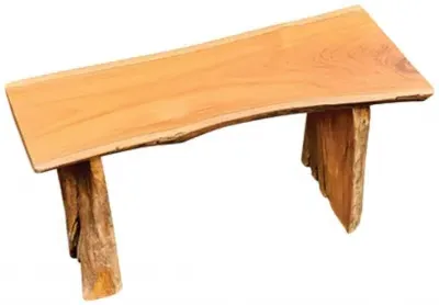 Teak Root Mini Bench - Brown image