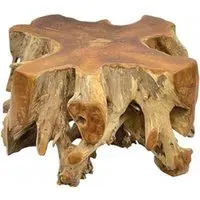 Teak Root Round Spider Coffee Table - Brown