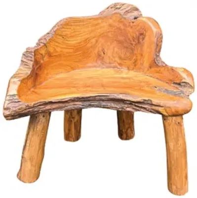 Teak Root Small Chair - Brown image