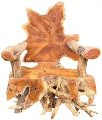 Teak Root Spider Armchair - Brown image