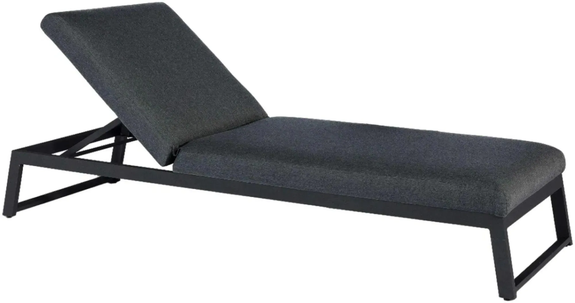 Allure Garden Sunlounger - Charcoal, Fabric