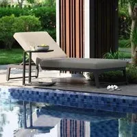 Allure Garden Sunlounger - Oatmeal, Fabric