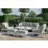 Amalfi 3-Seater Garden Sofa Set with Gas Lift Rising Table - White