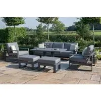 Amalfi 3-Seater Sofa Set with Gas Lift Table - Grey