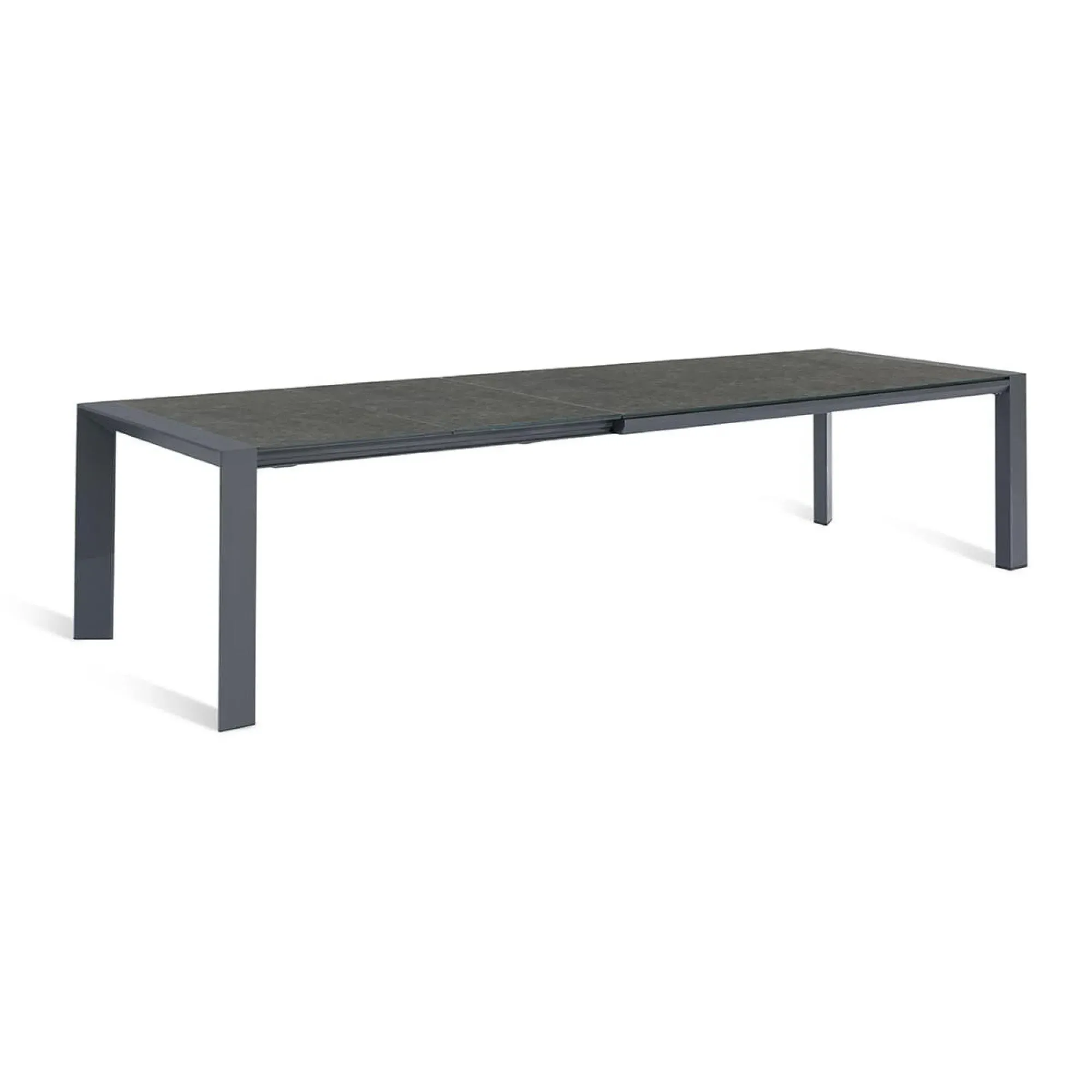 Ambition 10 Seater Extending Garden Dining Set - Flanelle, Aluminium