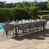 Ambition 10 Seater Extending Garden Dining Set - Flanelle, Aluminium