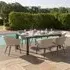 Ambition 10 Seater Extending Garden Dining Set - Oatmeal