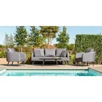 Ambition 3-Seater Garden Sofa Set - Flanelle