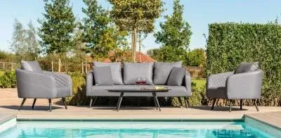 Ambition 3-Seater Garden Sofa Set - Flanelle