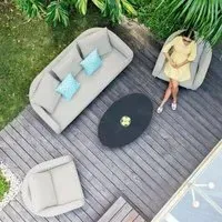 Ambition 3-Seater Garden Sofa Set - Oatmeal