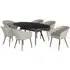 Ambition 6-Seater Oval Garden Dining Set - Oatmeal, Aluminium