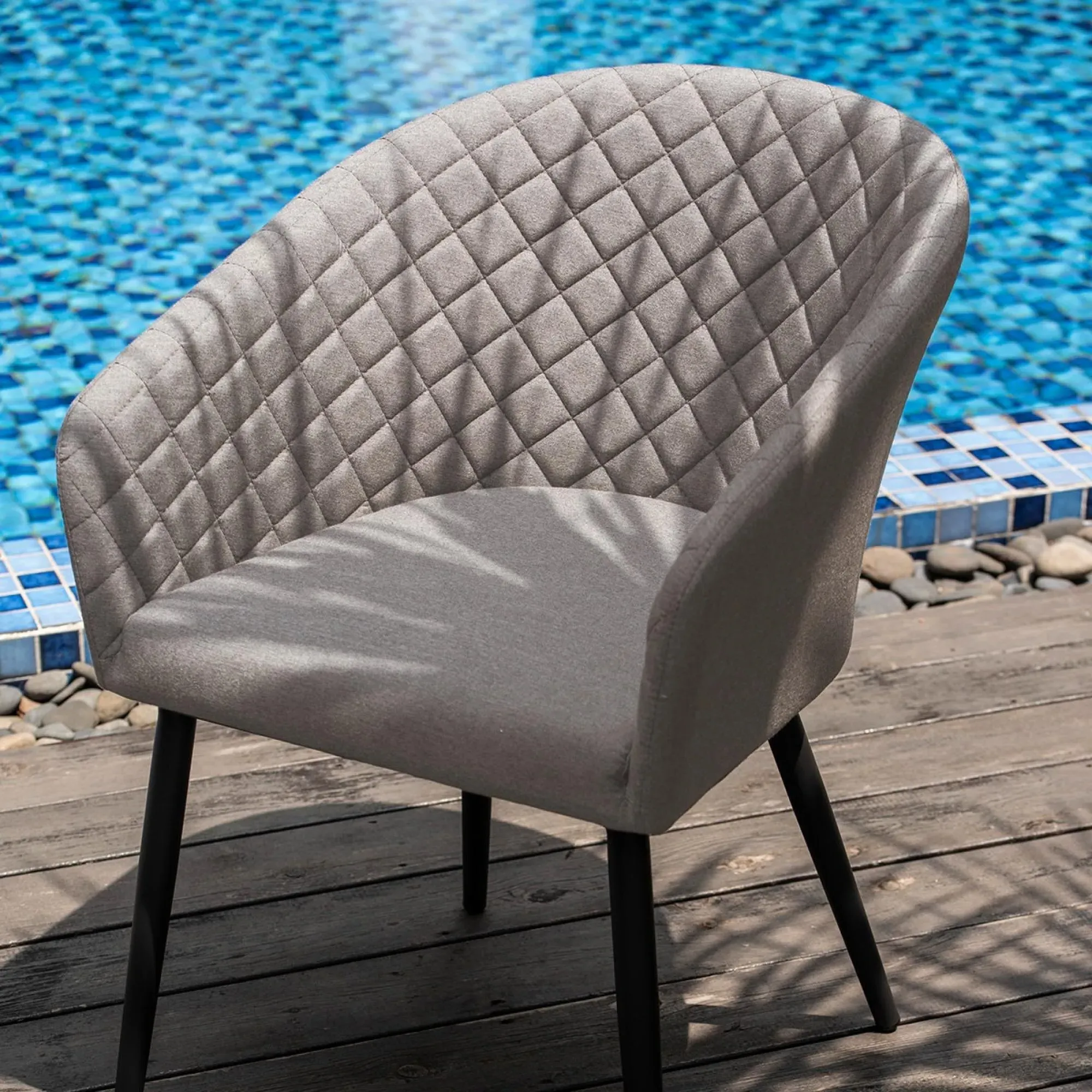 Ambition 6-Seater Oval Garden Dining Set - Taupe, Aluminium