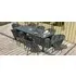 Ambition 8-Seater Dining Set with Fire Pit - Charcoal, Aluminium