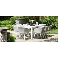 Ambition 8-Seater Dining Set with Fire Pit - Lead Chine