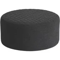 Ambition Quilted Outdoor Footstool - Charcoal
