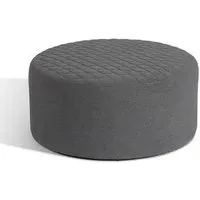 Ambition Quilted Outdoor Footstool - Flanelle