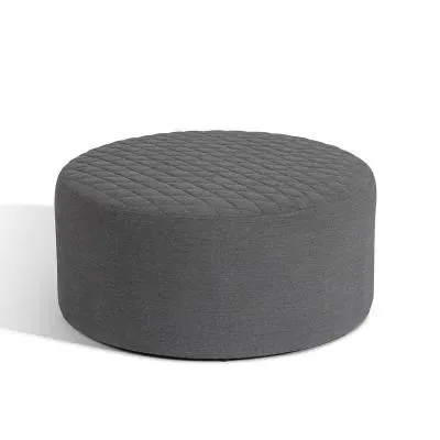 Ambition Quilted Outdoor Footstool - Flanelle