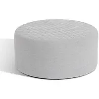 Ambition Quilted Outdoor Footstool - Lead Chine