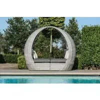 Ascot Garden Daybed - Grey, Rattan