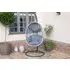 Ascot Hanging Chair - Grey, Rattan
