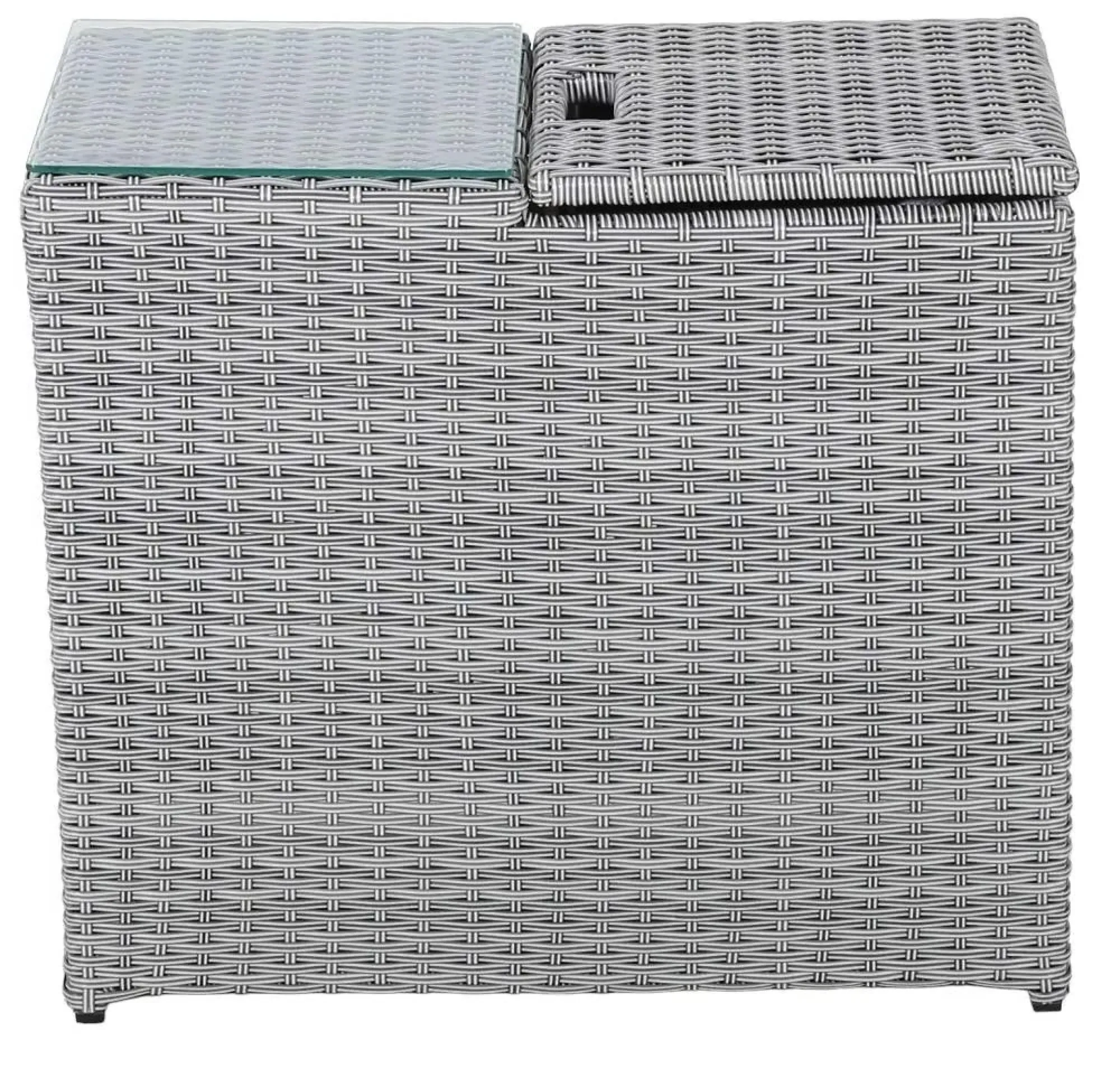 Ascot Ice Bucket Garden Side Table - Grey, Rattan