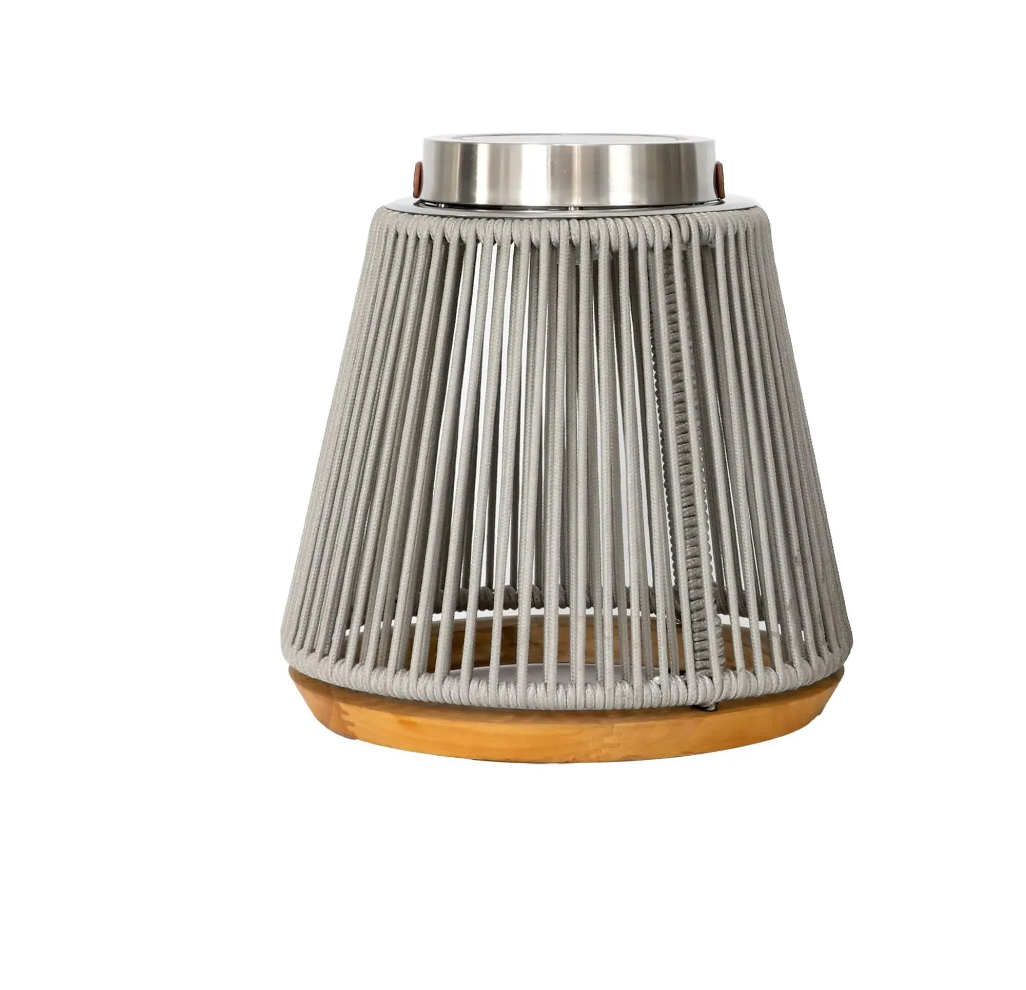 Athena Small Solar Outdoor Light - Light Grey, Aluminium