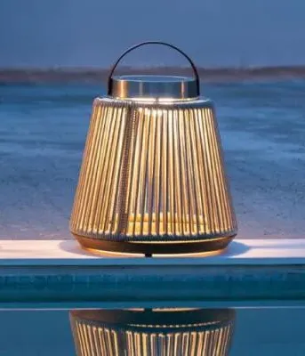 Athena Small Solar Outdoor Light - Light Grey, Aluminium