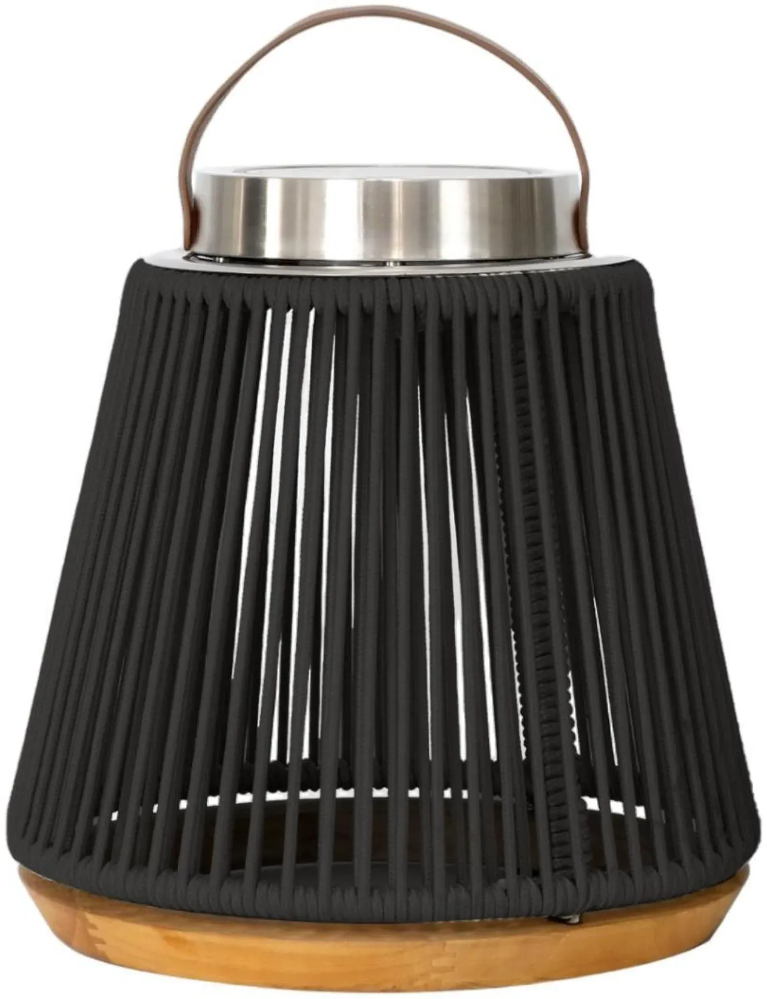 Athena Small Solar Outdoor Light with Stand - Charcoal, Steel