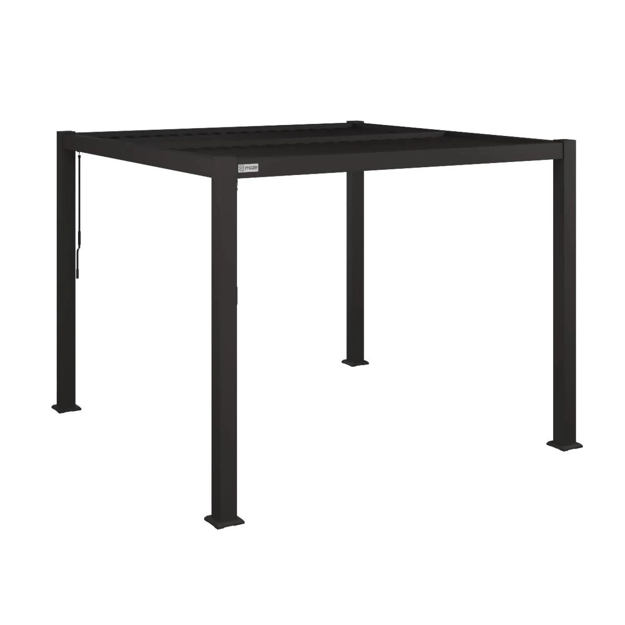 Como Square Outdoor Pergola - Grey, Aluminium