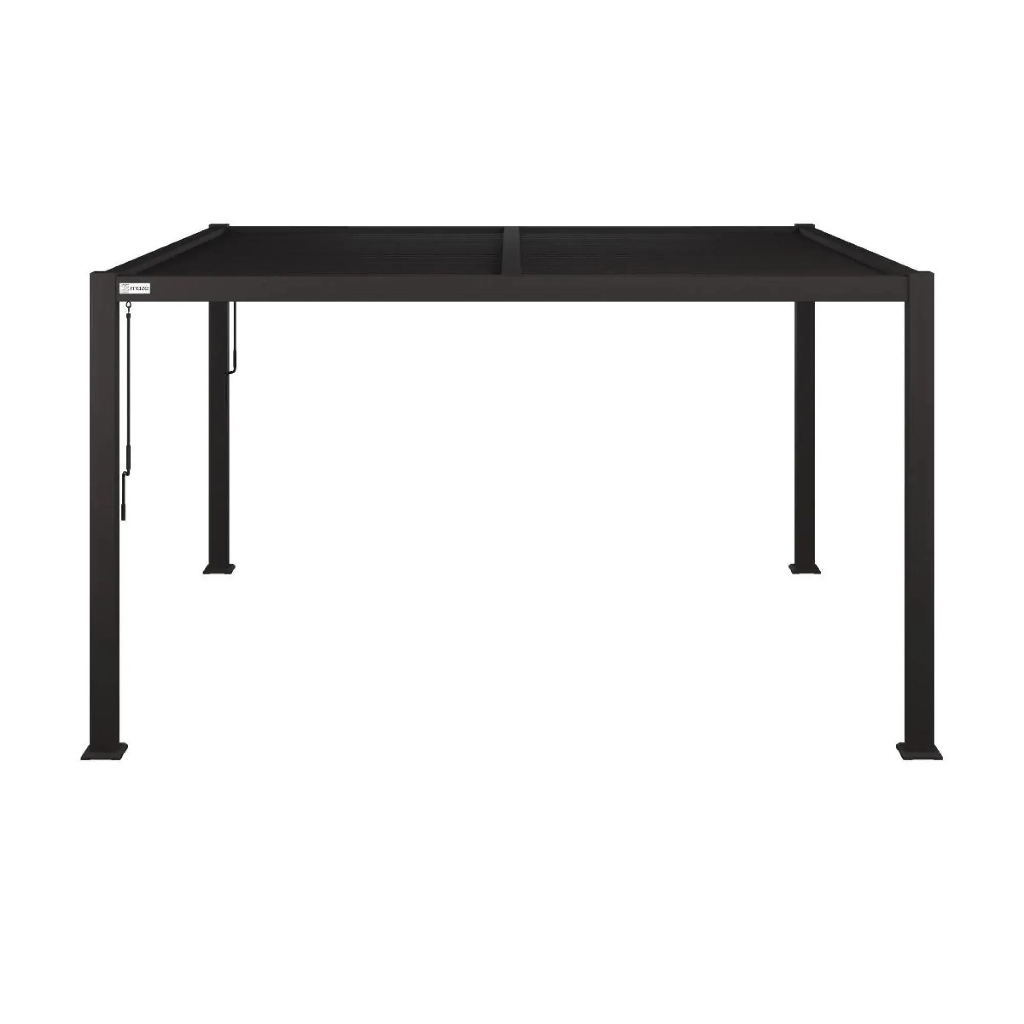 Como Square Outdoor Pergola - Grey, Aluminium