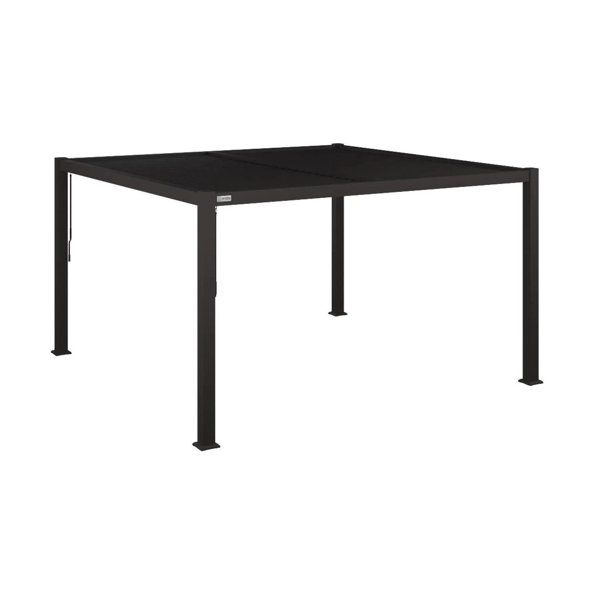 Como Square Outdoor Pergola - Grey, Aluminium