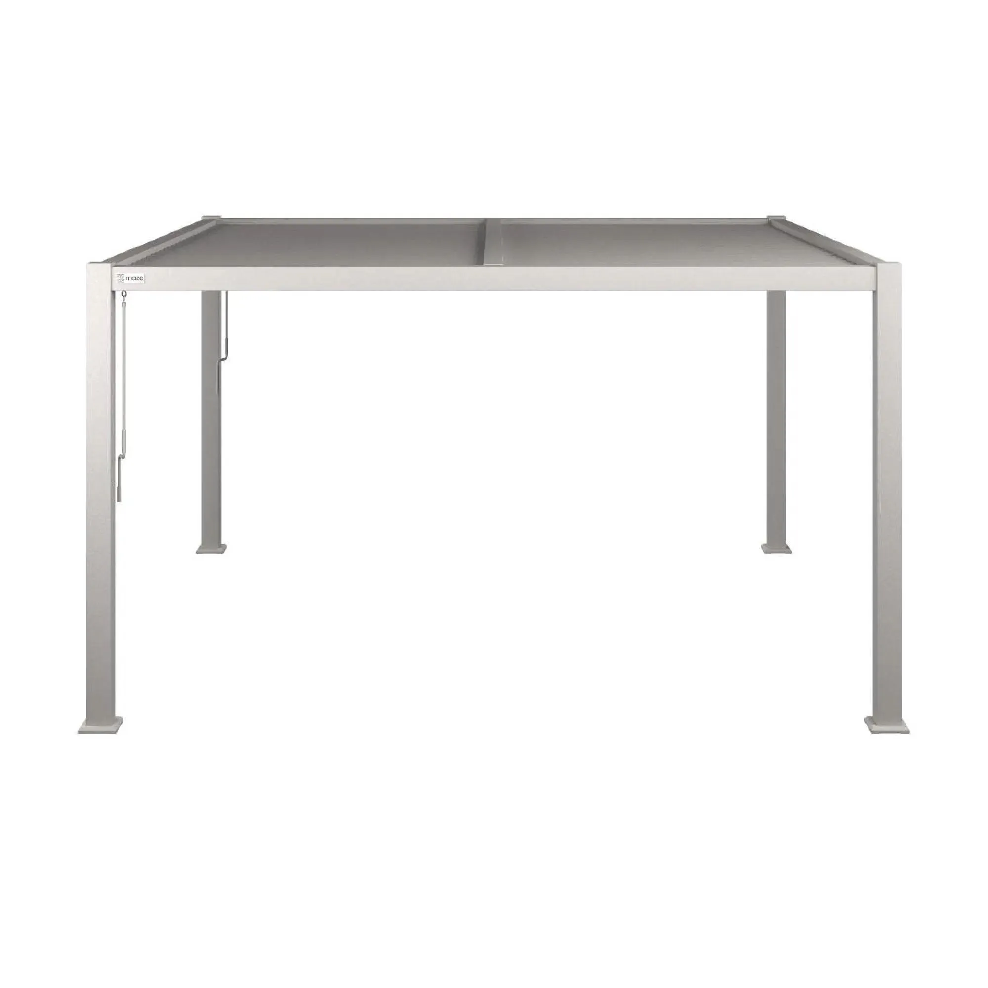 Como Square Outdoor Pergola - White, Aluminium