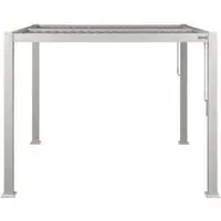 Como Square Outdoor Pergola - White, Aluminium
