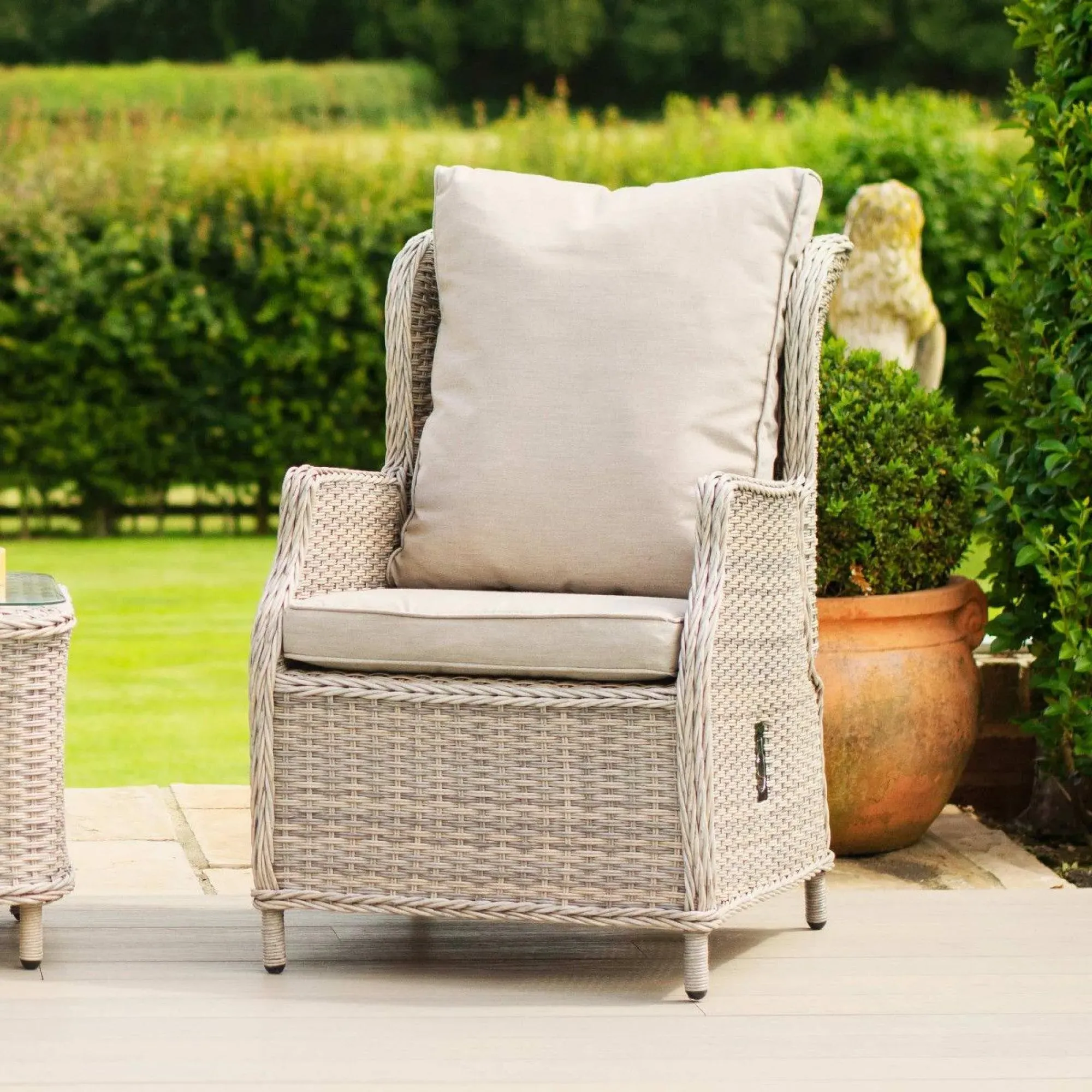 Cotswold 2-Seater Garden Lounge Set - Taupe, Rattan