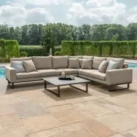 Ethos Corner Garden Sofa Group - Oatmeal