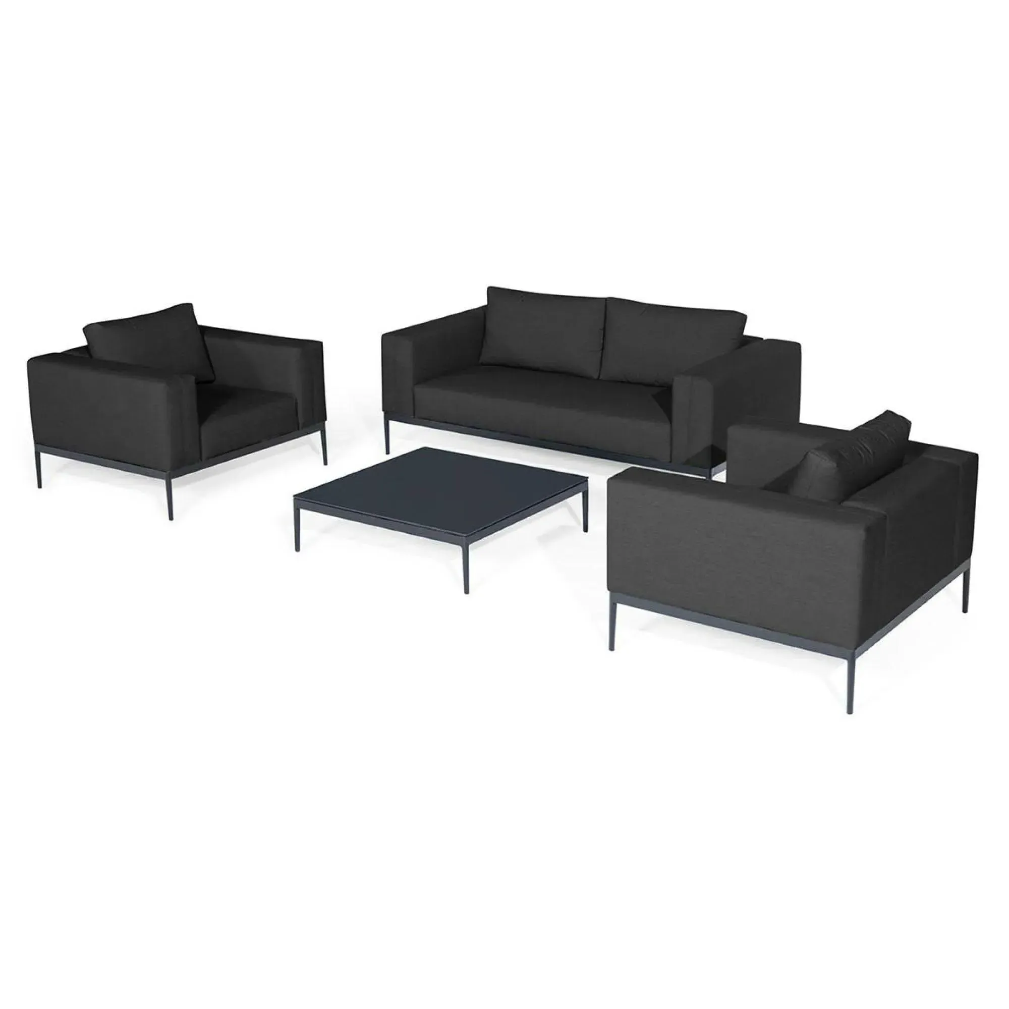 Eve 2-Seater Garden Sofa Set - Charcoal