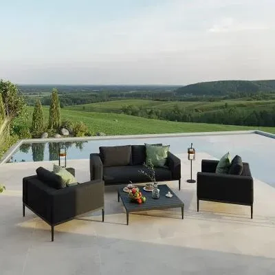 Eve 2-Seater Garden Sofa Set - Charcoal image