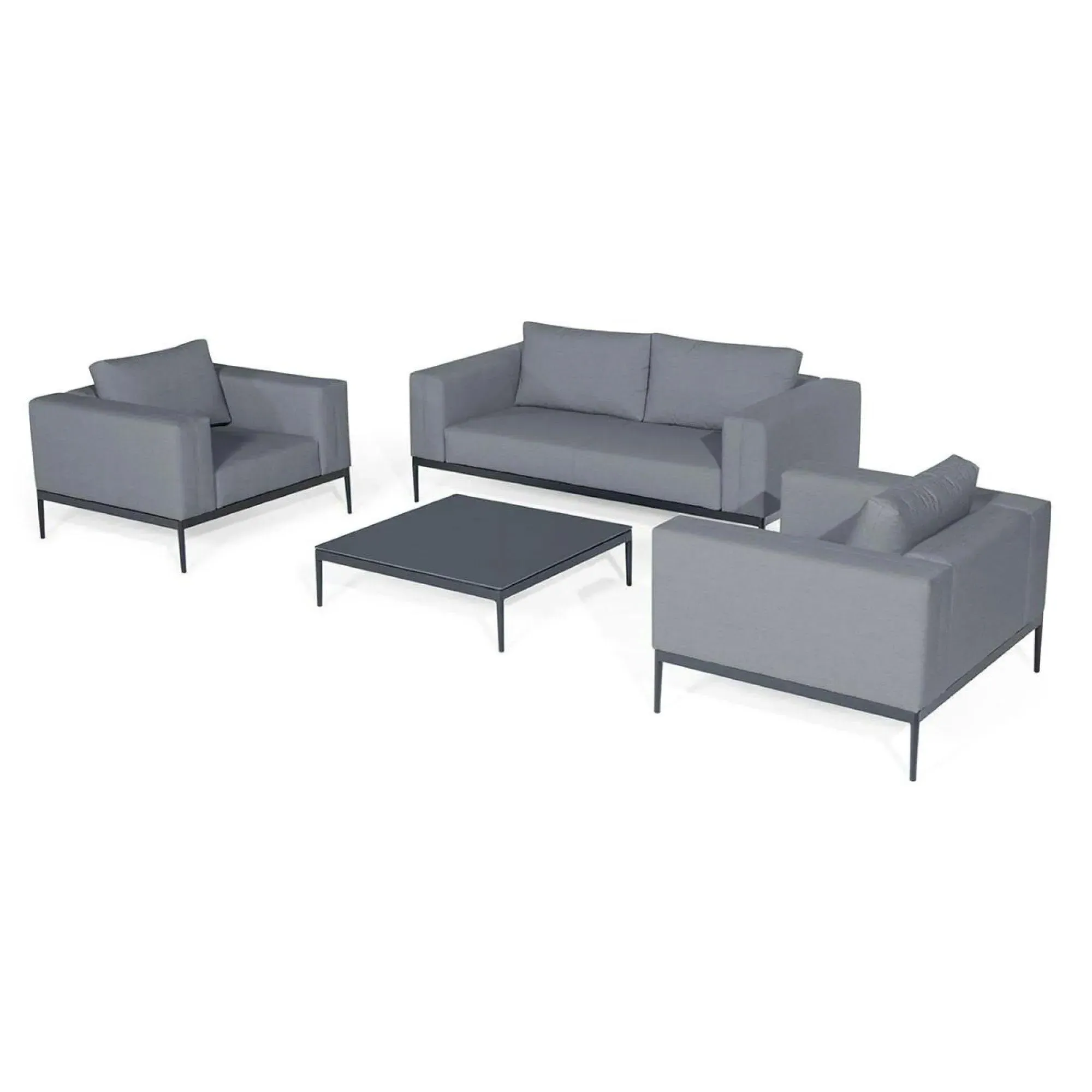 Eve 2-Seater Garden Sofa Set - Flanelle