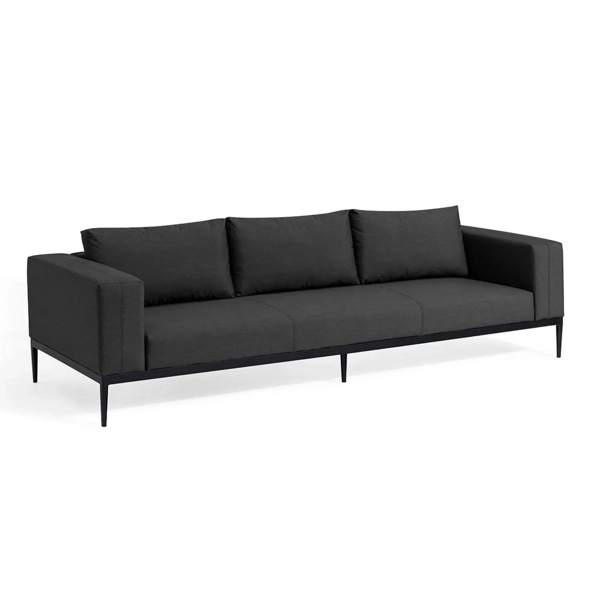 Eve 3-Seater Garden Sofa Set - Charcoal