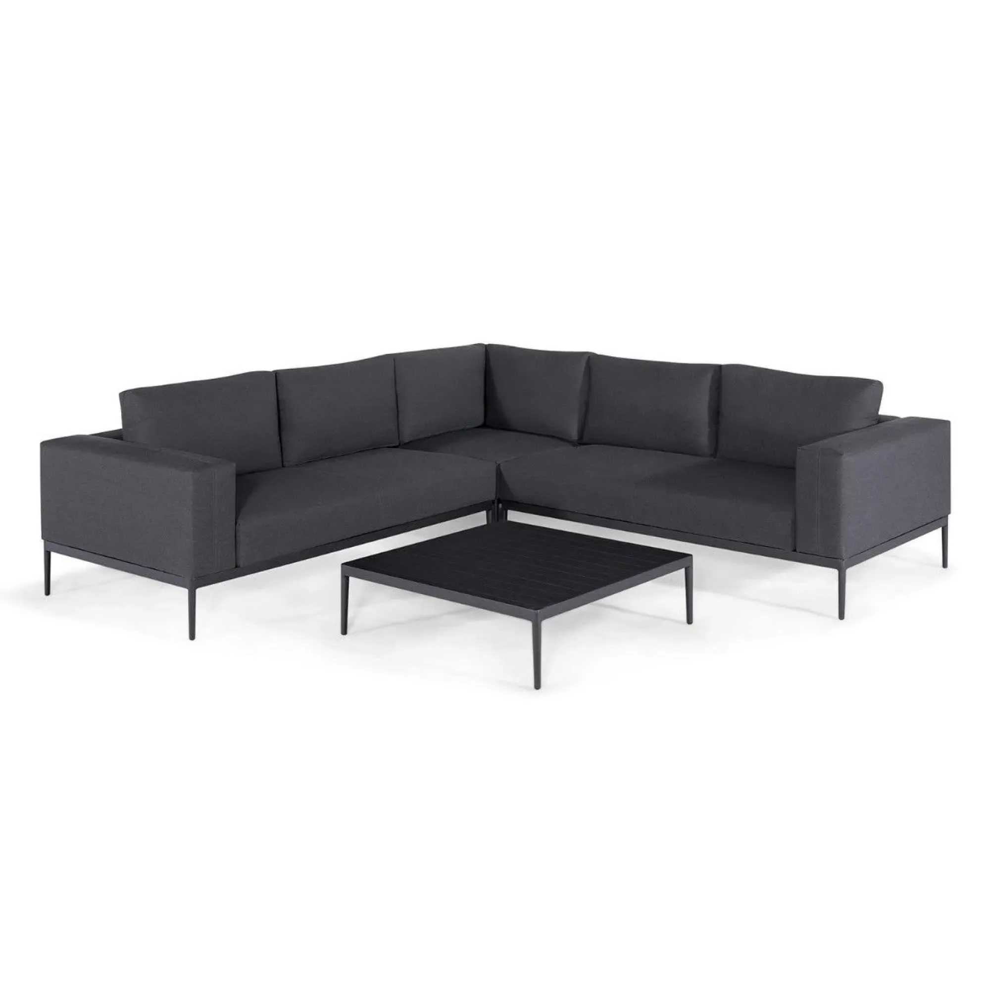 Eve Corner Garden Sofa Group - Charcoal