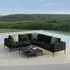 Eve Corner Garden Sofa Group - Charcoal