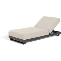 Ibiza Garden Sunlounger - Oatmeal