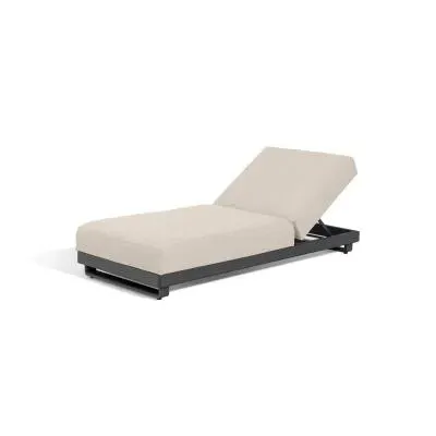 Ibiza Garden Sunlounger - Oatmeal image