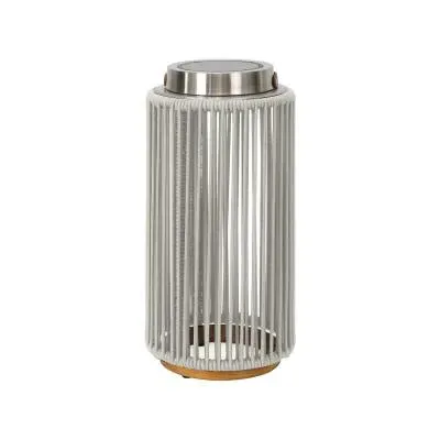 Luna Large Solar Outdoor Light - Light Grey, Aluminium