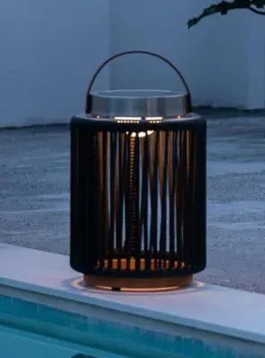 Luna Small Solar Outdoor Light - Charcoal, Aluminium